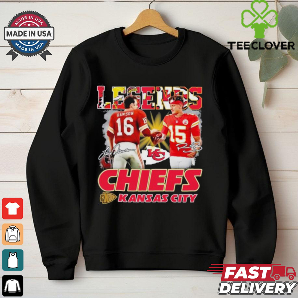 Legends Chiefs Patrick Mahomes And Len Dawson Signatures Shirt Legends Chiefs Patrick Mahomes And Len Dawson Signatures Shirt