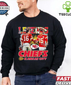 Legends Chiefs Patrick Mahomes And Len Dawson Signatures Shirt