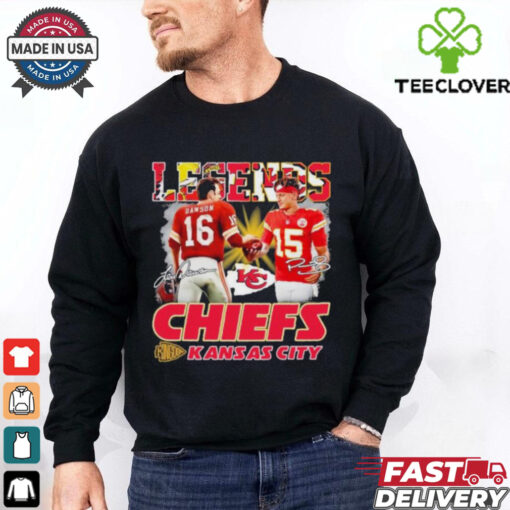 Legends Chiefs Patrick Mahomes And Len Dawson Signatures Shirt
