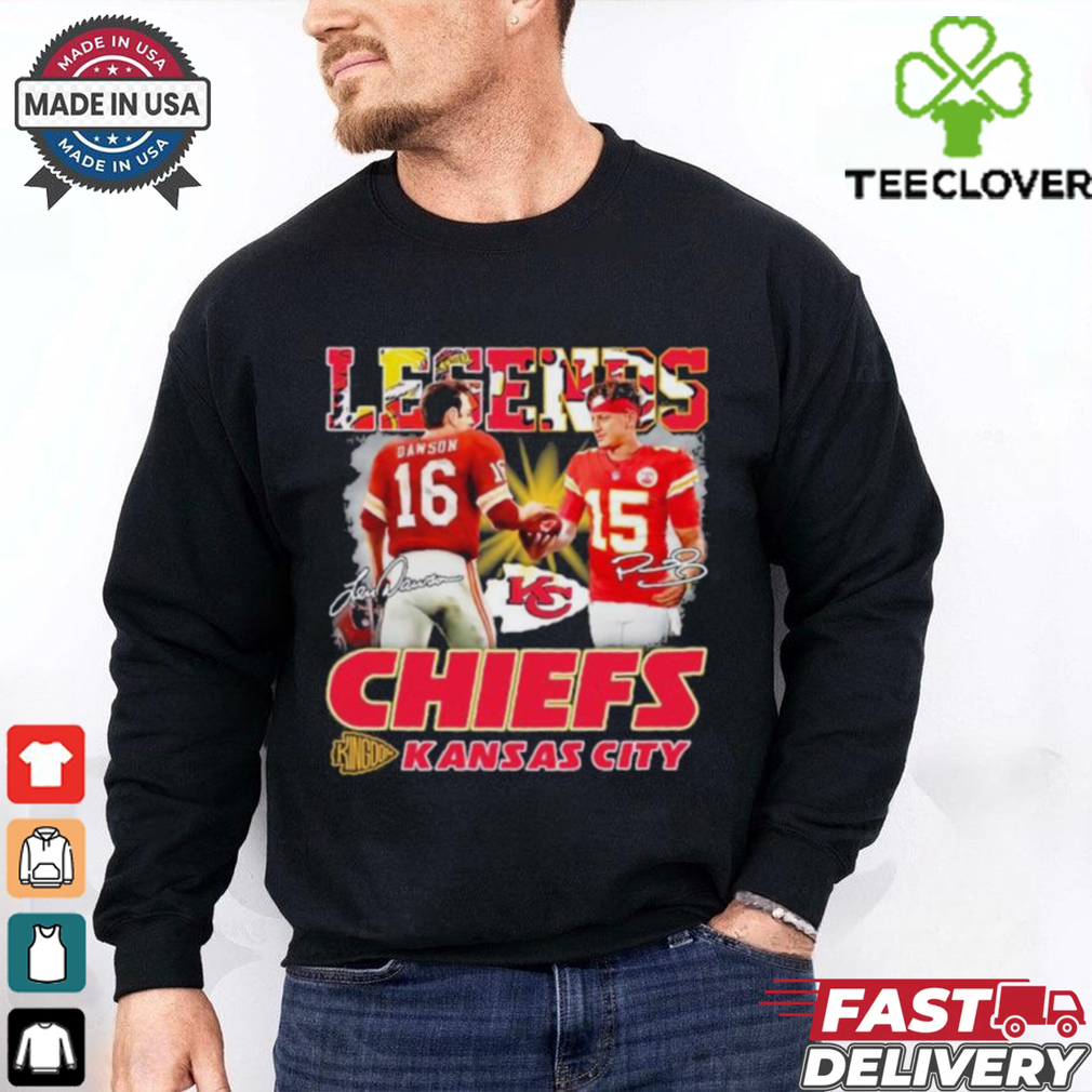 Legends Chiefs Patrick Mahomes And Len Dawson Signatures Shirt Legends Chiefs Patrick Mahomes And Len Dawson Signatures Shirt