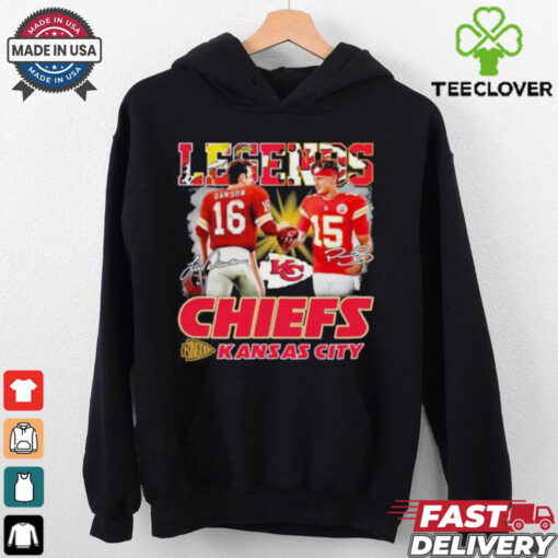 Legends Chiefs Patrick Mahomes And Len Dawson Signatures Shirt