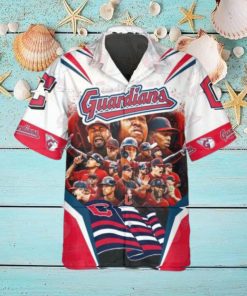 Legends Cleveland Guardians Hawaiian Shirt, Cleveland Guardians Aloha Shirt, MLB Hawaiian Shirt