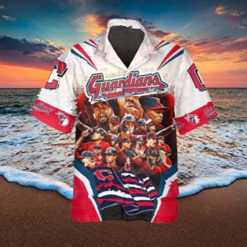 Legends Cleveland Guardians Hawaiian Shirt, Cleveland Guardians Aloha Shirt, MLB Hawaiian Shirt