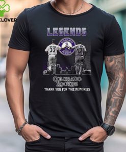 Legends Colorado Rockies Walker And Helton Thank You For The Memories T Shirt