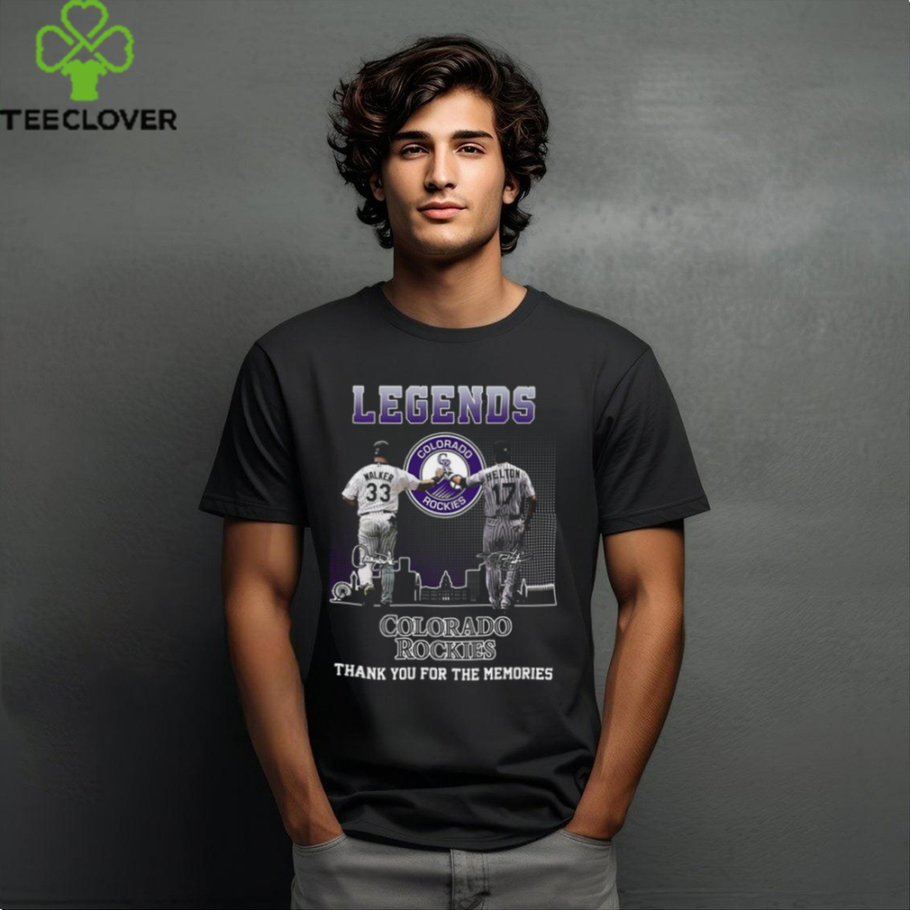 Legends Colorado Rockies Walker And Helton Thank You For The Memories T Shirt Legends Colorado Rockies Walker And Helton Thank You For The Memories T Shirt