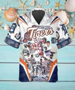 Legends Detroit Tigers Hawaiian Shirt, Detroit Tigers Aloha Shirt, MLB Hawaiian Shirt