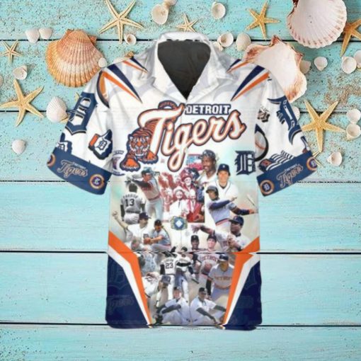 Legends Detroit Tigers Hawaiian Shirt, Detroit Tigers Aloha Shirt, MLB Hawaiian Shirt