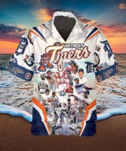 Legends Detroit Tigers Hawaiian Shirt, Detroit Tigers Aloha Shirt, MLB Hawaiian Shirt