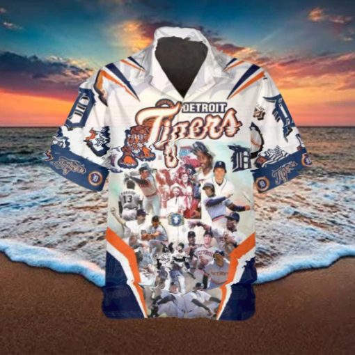 Legends Detroit Tigers Hawaiian Shirt, Detroit Tigers Aloha Shirt, MLB Hawaiian Shirt