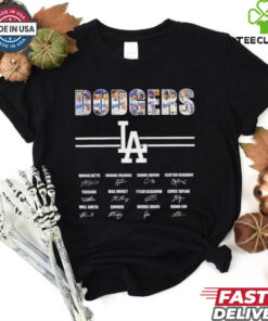 Legends Dodgers World Champions signatures shirt