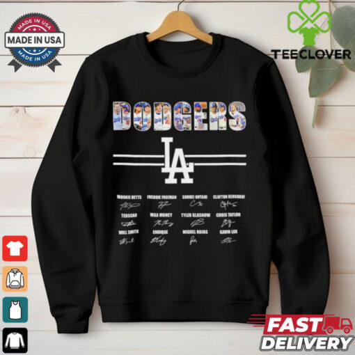 Legends Dodgers World Champions signatures shirt