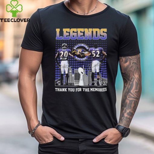 Legends Ed Reed and Ray Lewis Baltimore Ravens Skyline signatures thanks hoodie, sweater, longsleeve, shirt v-neck, t-shirt