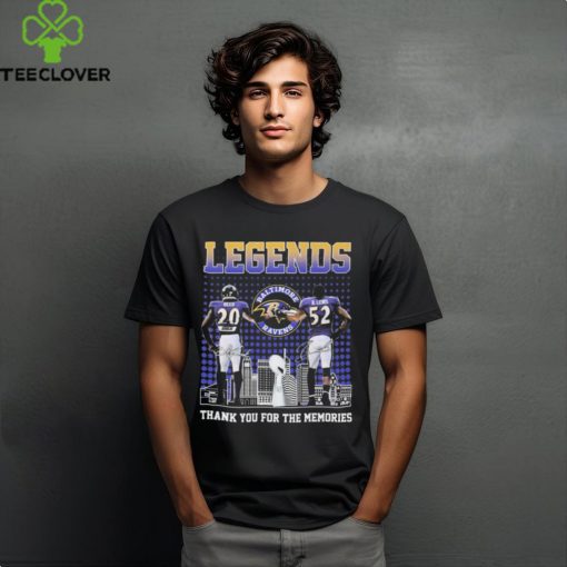 Legends Ed Reed and Ray Lewis Baltimore Ravens Skyline signatures thanks hoodie, sweater, longsleeve, shirt v-neck, t-shirt