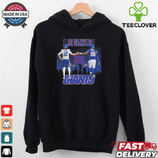 Legends Eli Manning And Lawrence Taylor New York Giants Shirt