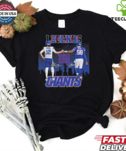 Legends Eli Manning And Lawrence Taylor New York Giants Shirt