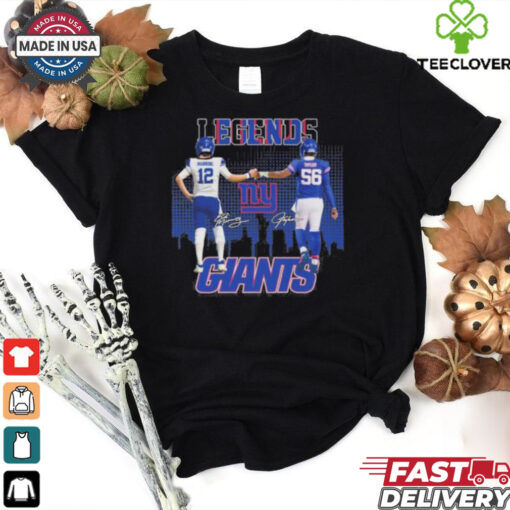 Legends Eli Manning And Lawrence Taylor New York Giants Shirt