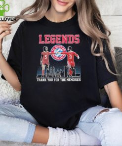 Legends Franz Beckenbauer And Gerd Müller Fc Bayern Munchen Thank You For The Memories Signature Shirt