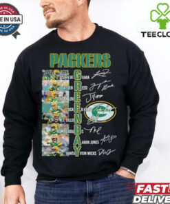 Legends Green Bay Packers names and signatures shirt
