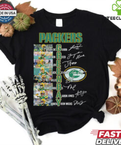 Legends Green Bay Packers names and signatures shirt