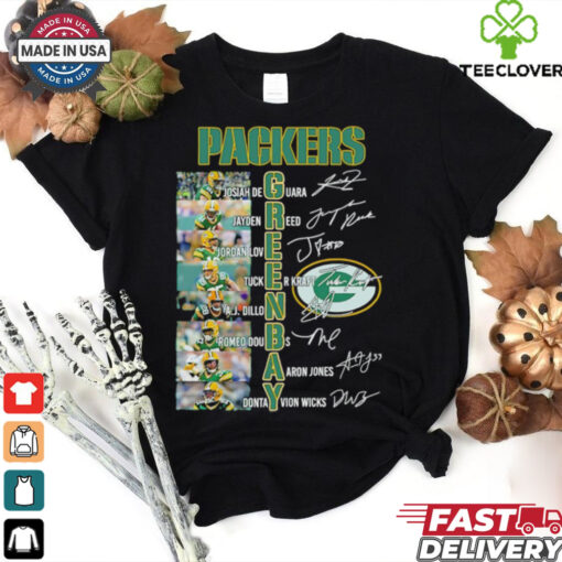 Legends Green Bay Packers names and signatures shirt