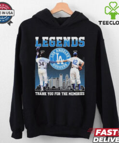 Legends Jackie Robinson And Fernando Valenzuela Thank You For The Memories Signaturess Shirt