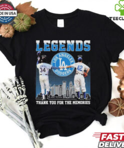 Legends Jackie Robinson And Fernando Valenzuela Thank You For The Memories Signaturess Shirt