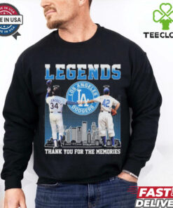 Legends Jackie Robinson And Fernando Valenzuela Thank You For The Memories Signaturess Shirt
