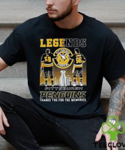 Legends Jaromir Jagr and Mario Lemieux Pittsburgh Penguins thanks you for the memories shirt