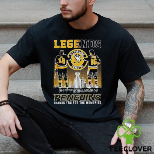 Legends Jaromir Jagr and Mario Lemieux Pittsburgh Penguins thanks you for the memories shirt