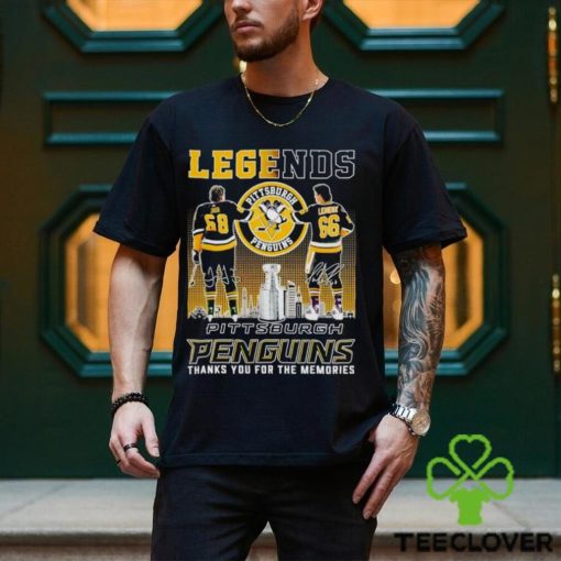 Legends Jaromir Jagr and Mario Lemieux Pittsburgh Penguins thanks you for the memories shirt