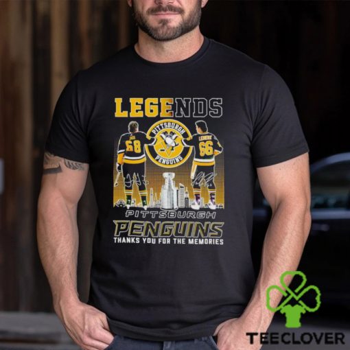 Legends Jaromir Jagr and Mario Lemieux Pittsburgh Penguins thanks you for the memories shirt