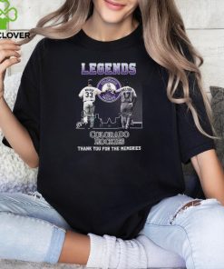 Legends Larry Walker and Todd Helton Colorado Rockies thank you for the memories signatures shirt 1 Legends Larry Walker and Todd Helton Colorado Rockies thank you for the memories signatures shirt