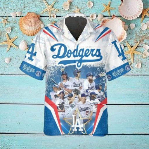 Legends Los Angeles Dodgers Hawaiian Shirt, Dodgers Aloha Shirt, MLB Hawaiian Shirt