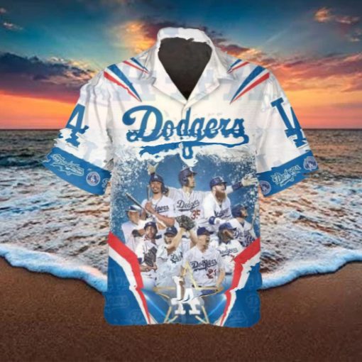 Legends Los Angeles Dodgers Hawaiian Shirt, Dodgers Aloha Shirt, MLB Hawaiian Shirt