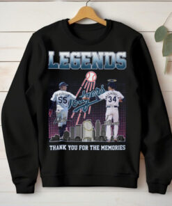 Legends Los Angeles Dodgers Thank You For The Memories T Shirt