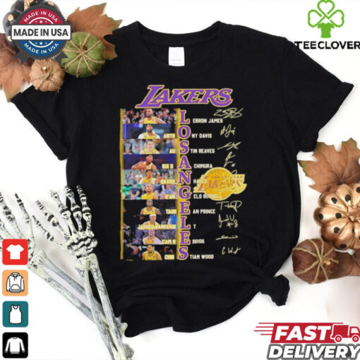 Legends Los Angeles Lakers players names and signatures shirt