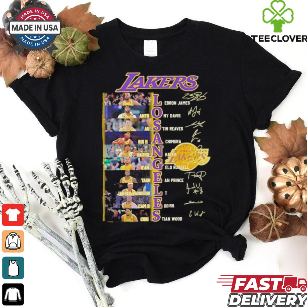 Legends Los Angeles Lakers players names and signatures shirt Legends Los Angeles Lakers players names and signatures shirt