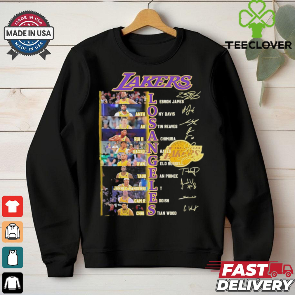 Legends Los Angeles Lakers players names and signatures shirt Legends Los Angeles Lakers players names and signatures shirt