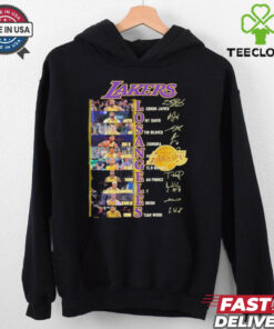 Legends Los Angeles Lakers players names and signatures shirt