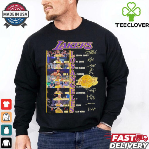 Legends Los Angeles Lakers players names and signatures shirt