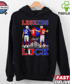 Legends Luck Indianapolis Colts Graphics Shirt featuring a bold design honoring legendary quarterback Andrew Luck and celebrating his legacy with the Indianapolis Colts.