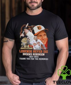 Legends Never Die Brooks Robinson 1937 – 2023 Thank You For The Memories T Shirt