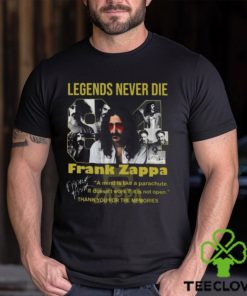 Legends Never Die Frank Zappa Thank You For The Memories T Shirt