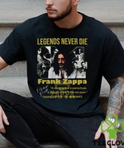 Legends Never Die Frank Zappa Thank You For The Memories T Shirt