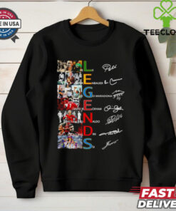 Legends Pele Beckenbauer Diego Maradona David Beckham Cristiano Ronaldo Paolo Maldini Lionel Messi shirt