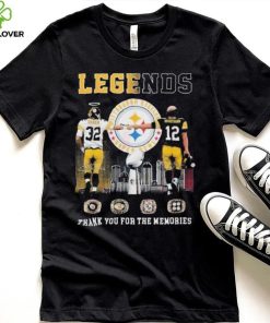Legends Pittsburgh Steelers Harris And Bradshaw Thank You For The Memories T Shirt