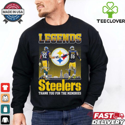 Legends Pittsburgh Steelers James Harrison x Hines Ward thank you shirt