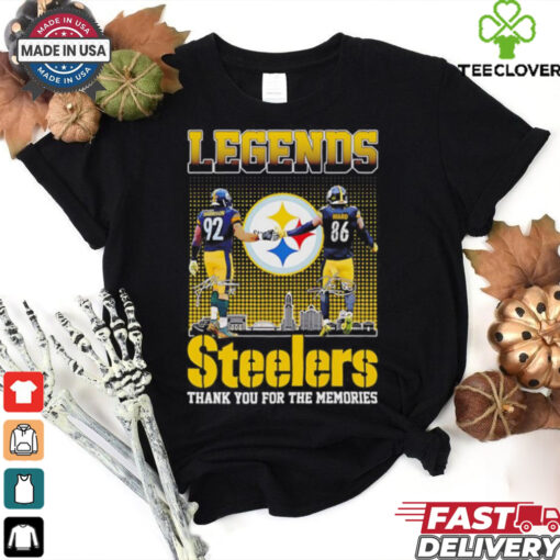 Legends Pittsburgh Steelers James Harrison x Hines Ward thank you shirt