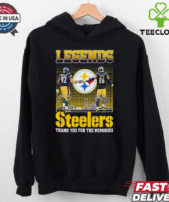 Legends Pittsburgh Steelers James Harrison x Hines Ward thank you shirt