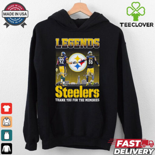 Legends Pittsburgh Steelers James Harrison x Hines Ward thank you shirt